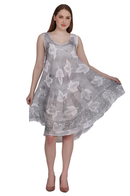 Batik Leaf Print Dress 422133 / 442133