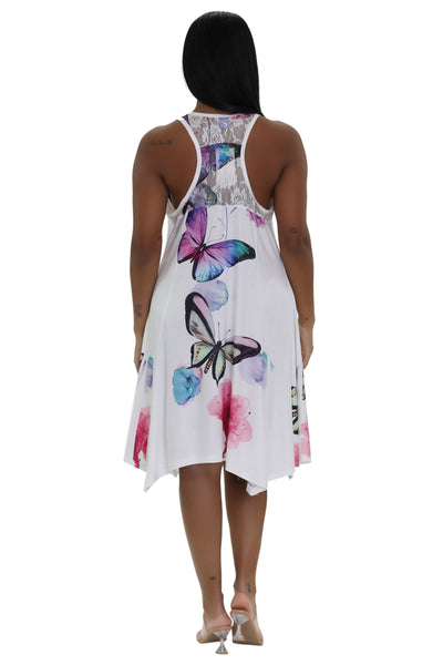Butterfly Print Dress 21237