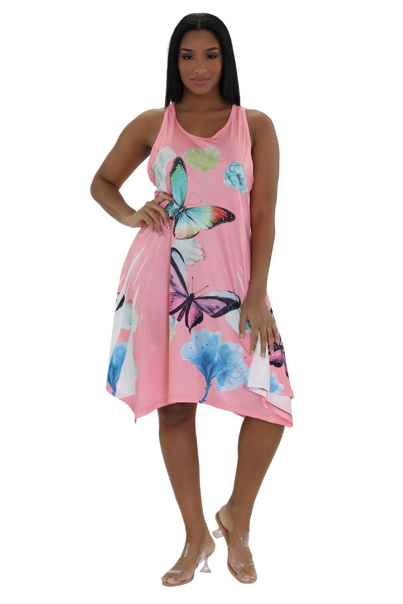 Butterfly Print Dress 21237