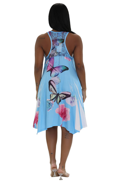Butterfly Print Dress 21237