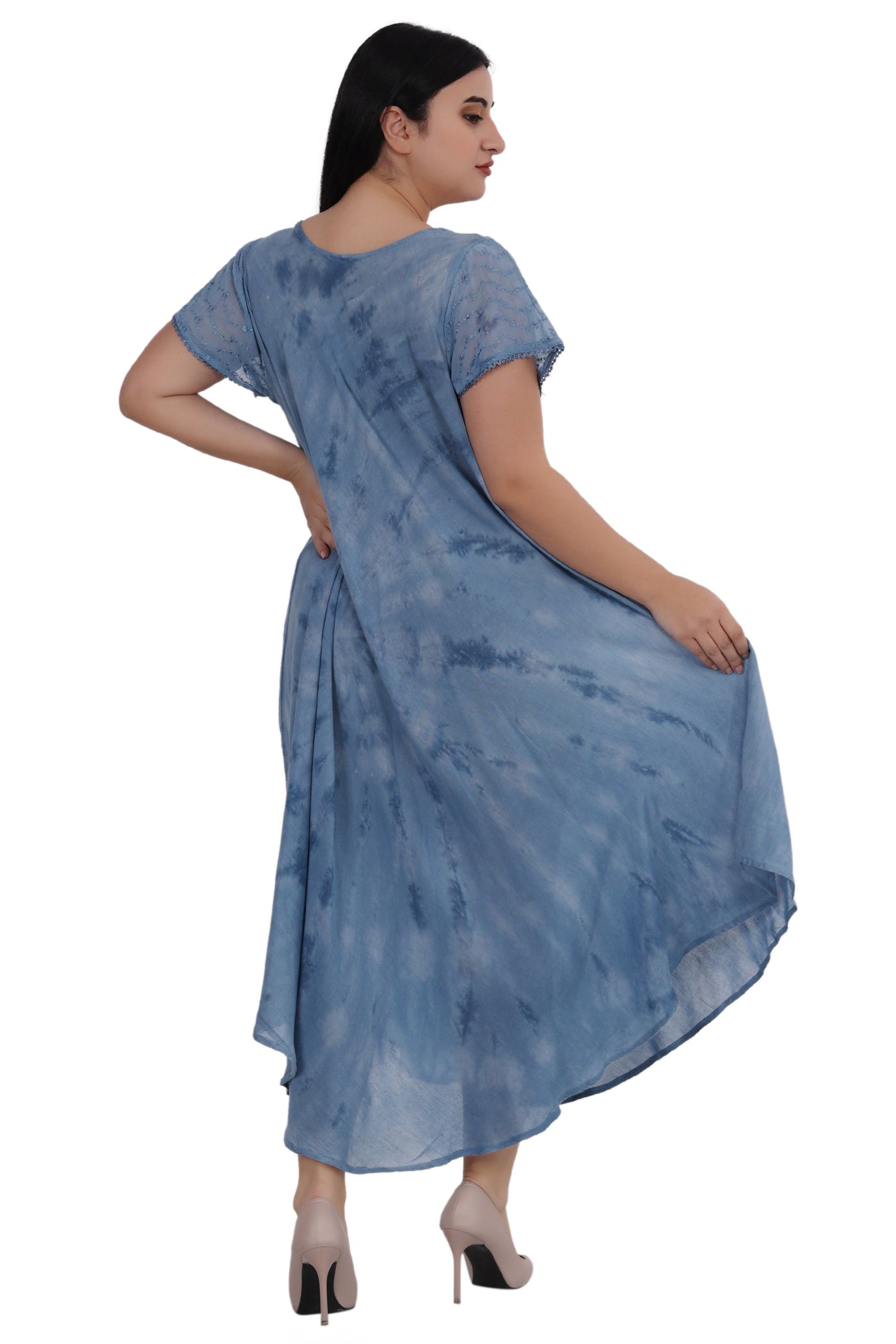 Cap Sleeve Tie Dye House Dress 522186SLV - Advance Apparels Inc