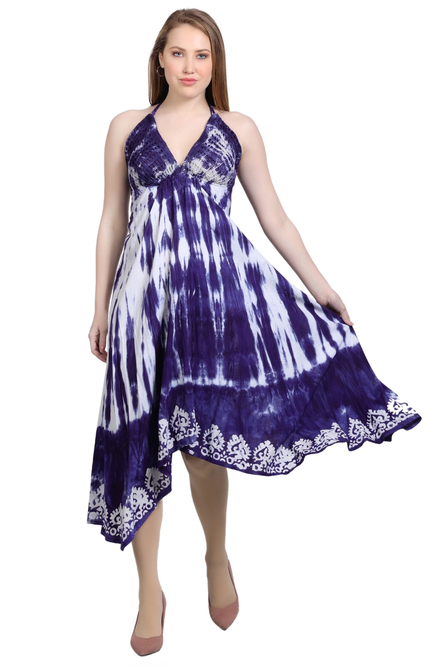 Crochet Tie Dye Dress CD-21563