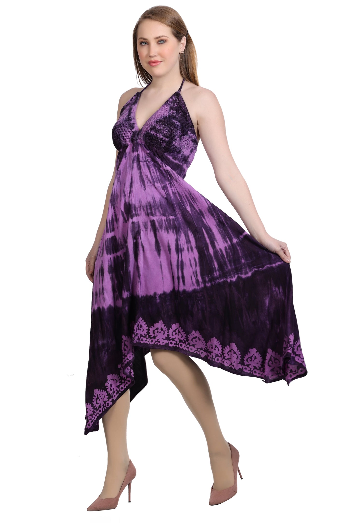 Crochet Tie Dye Dress CD-21563