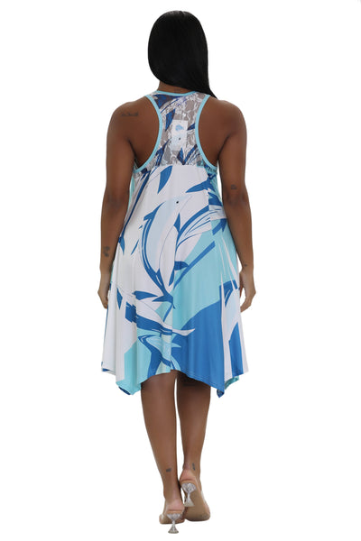 Dolphin Print Resort Dress 21228