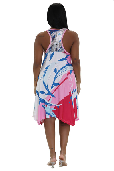 Dolphin Print Resort Dress 21228