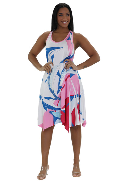 Dolphin Print Resort Dress 21228