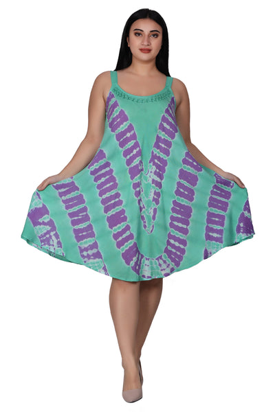 Embroidered Tie Dye Dress 362200STP