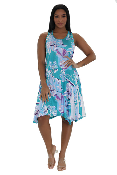 Floral Print Resort Dress 21230