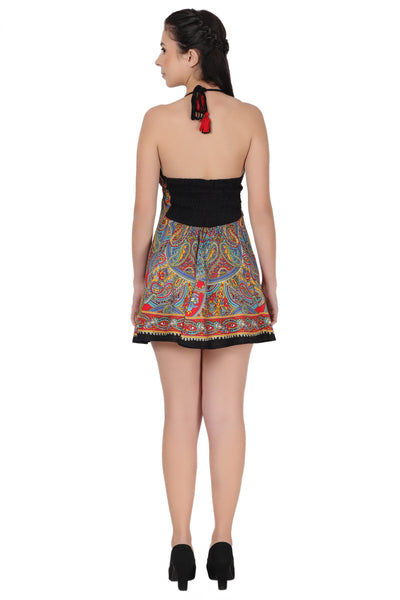 Halter Top Elastic Back Batik Dress PD-9727