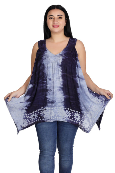 Handkerchief Bottom Tie Dye Tank 17793
