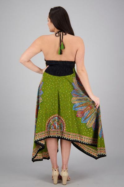 Long Batik Halter Dress 1956