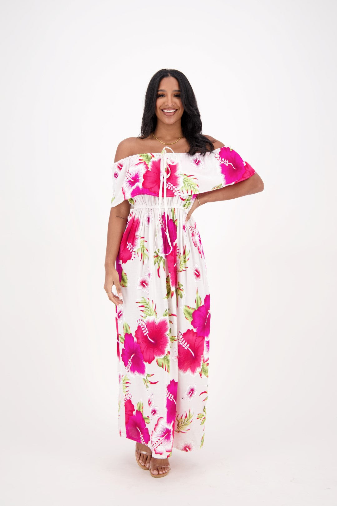 Off Shoulder Resort Dress TH2029