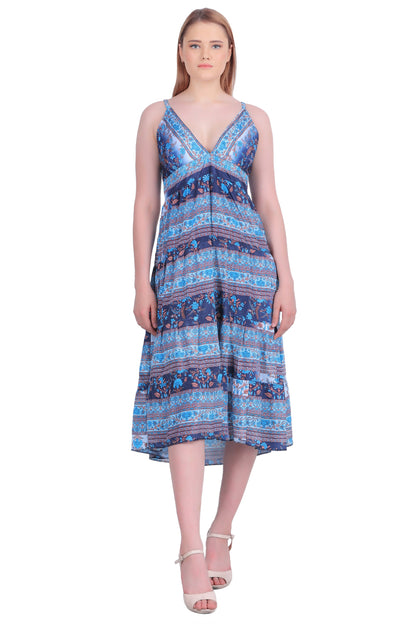 Open Back Silk Dress AB-27009