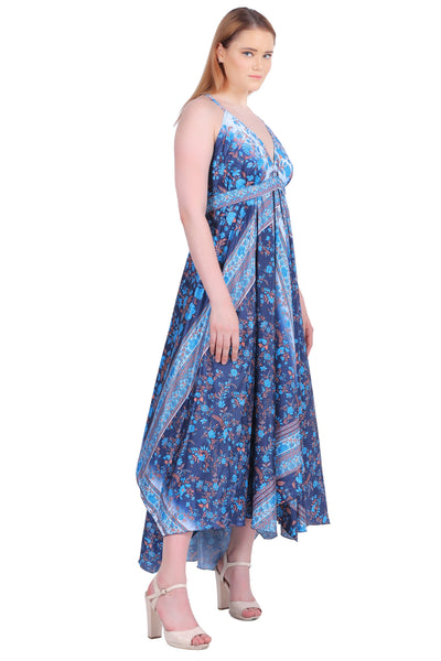 Printed Silk Dress AB-12009