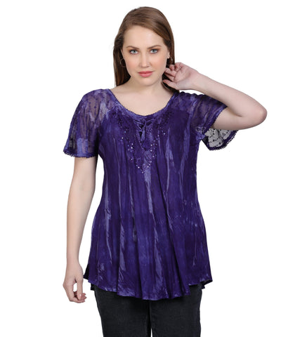 Shibori Tie Dye Blouse 302145