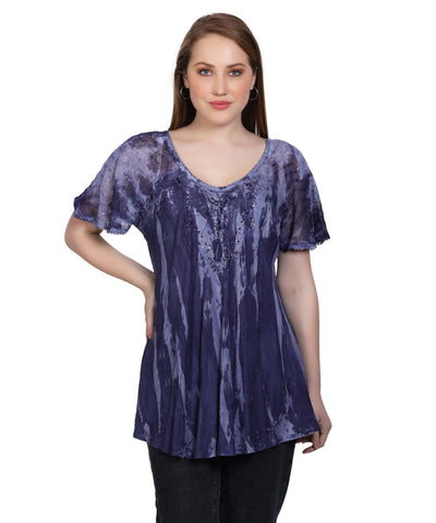 Shibori Tie Dye Blouse 302145