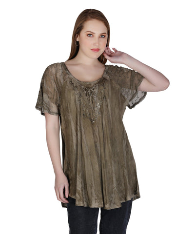 Shibori Tie Dye Blouse 302145