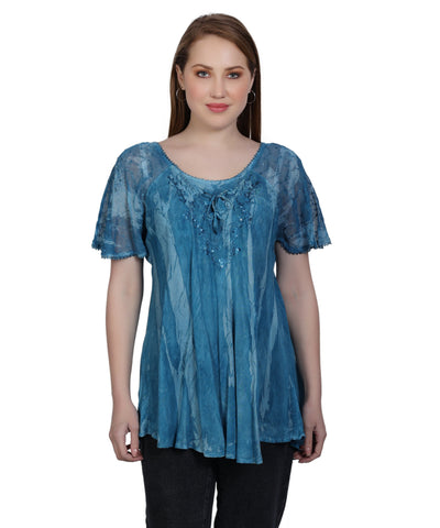 Shibori Tie Dye Blouse 302145