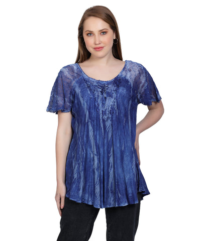 Shibori Tie Dye Blouse 302145