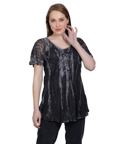 Shibori Tie Dye Blouse 302145