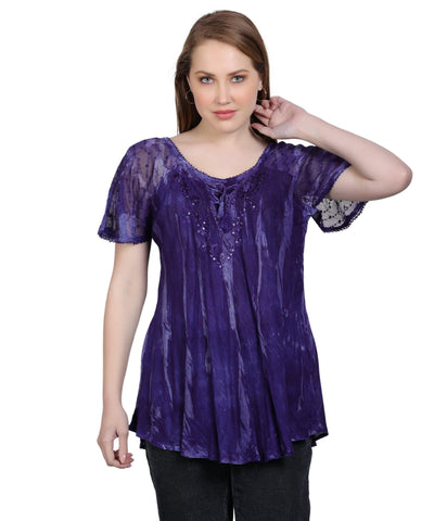 Shibori Tie Dye Blouse 302145