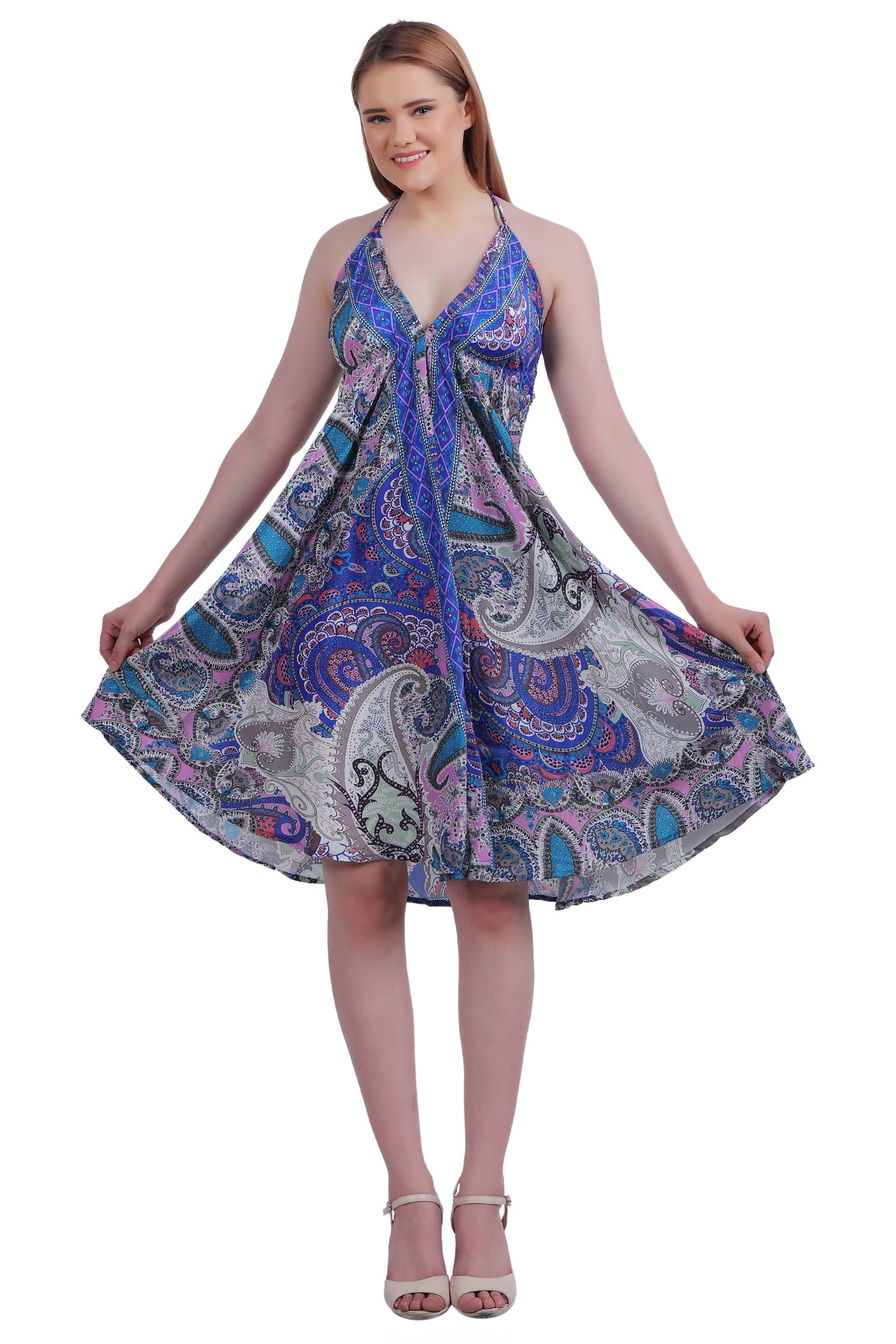 Silk Halter Top Dress AB21030