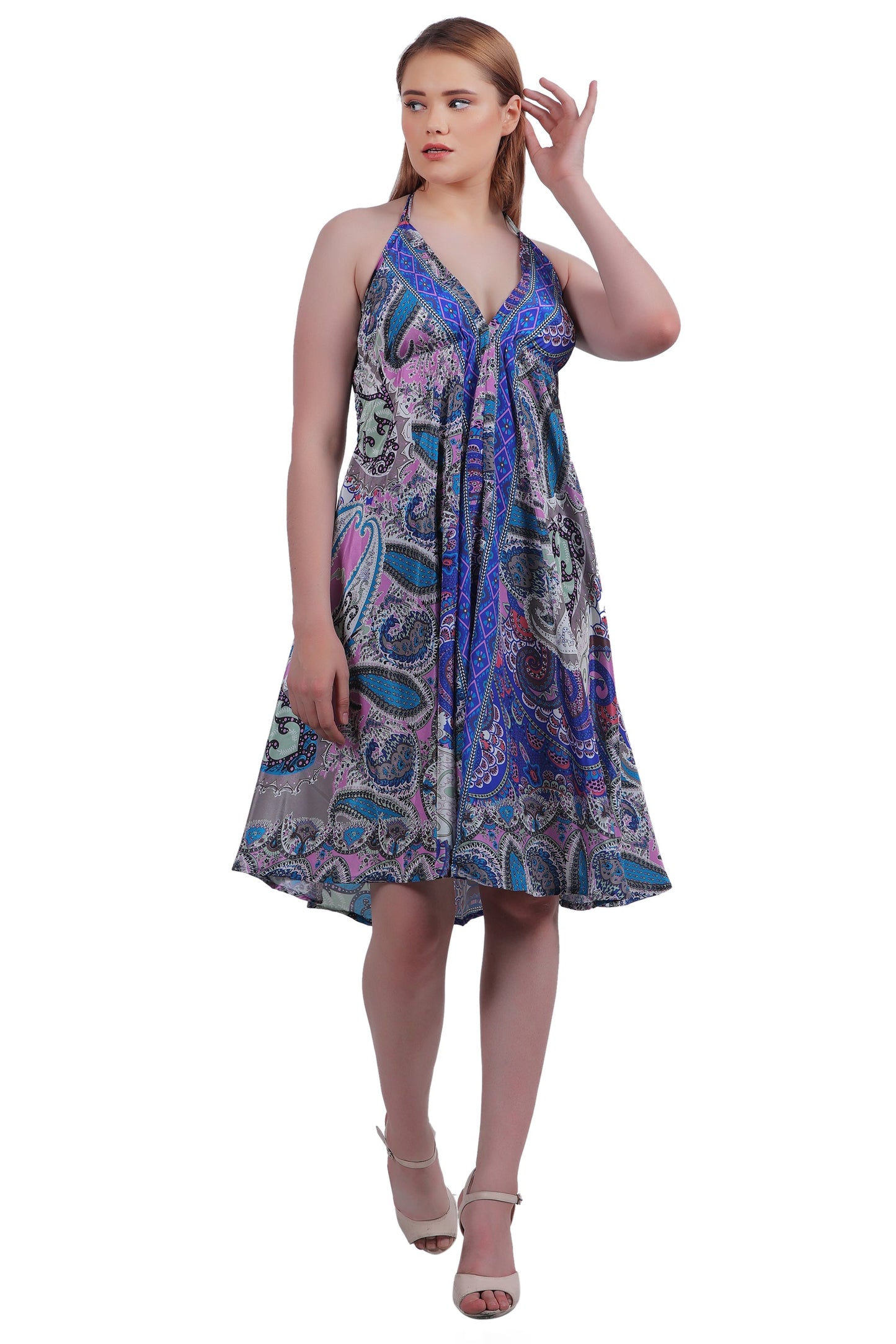 Silk Halter Top Dress AB21030