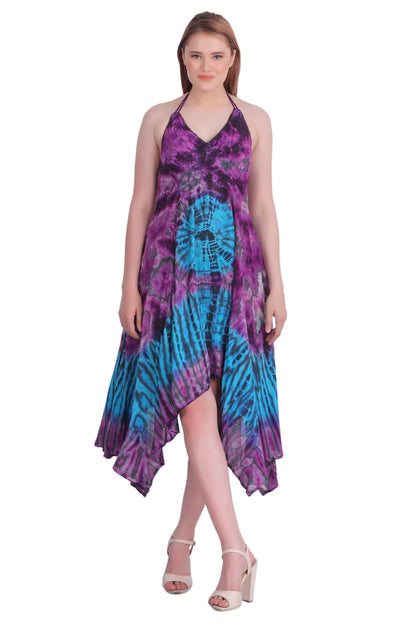 Tie Dye Acid Wash Dress (S/M-1X/2X) 4 Colors ADL30331