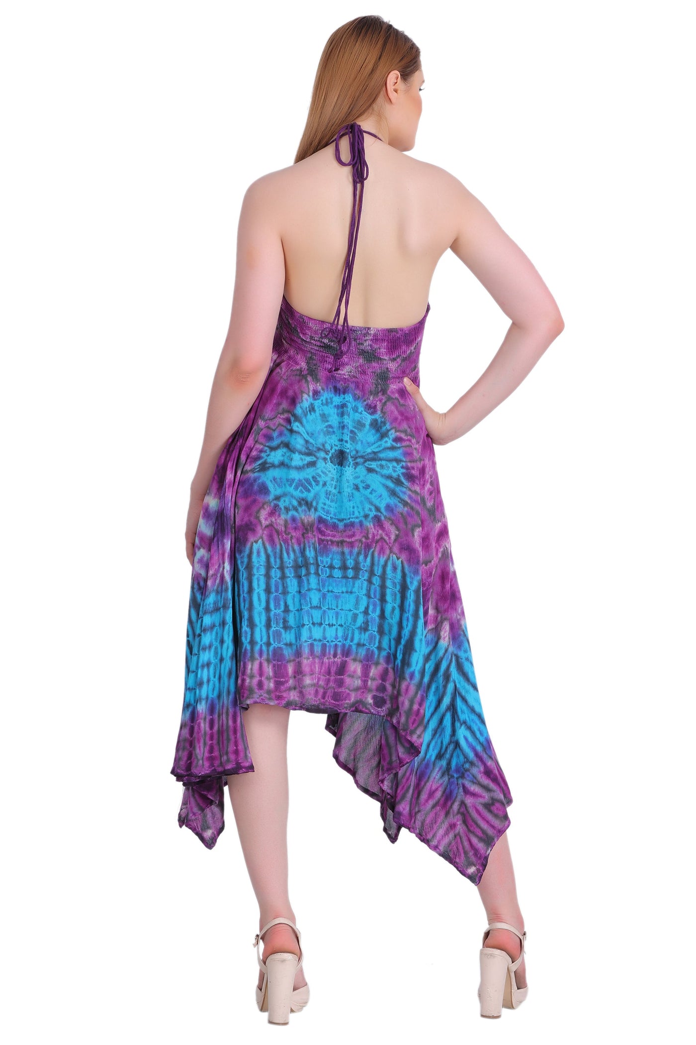 Tie Dye Acid Wash Dress (S/M-1X/2X) 4 Colors ADL30331