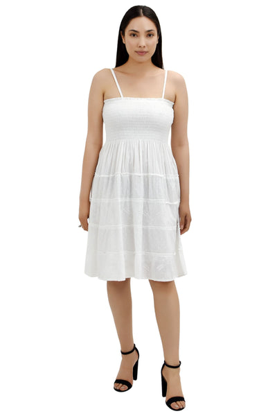 Tube Top White Beach Dress 13750