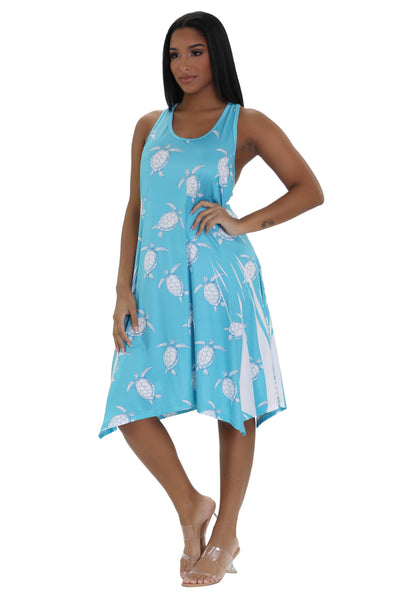 Turtle Print Beach Dress 21222