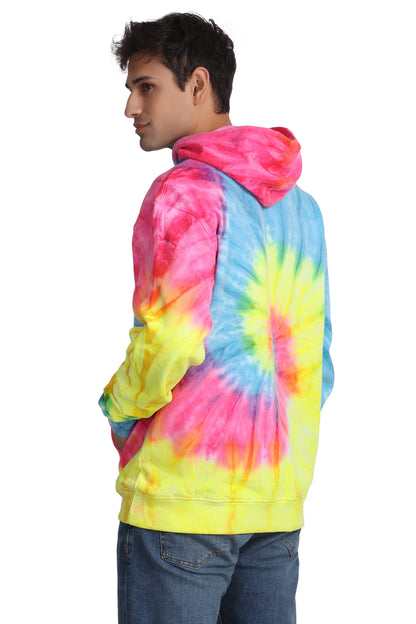 Unisex Tie Dye Pullover Hoodie Premium Cotton Blend Activewear H703
