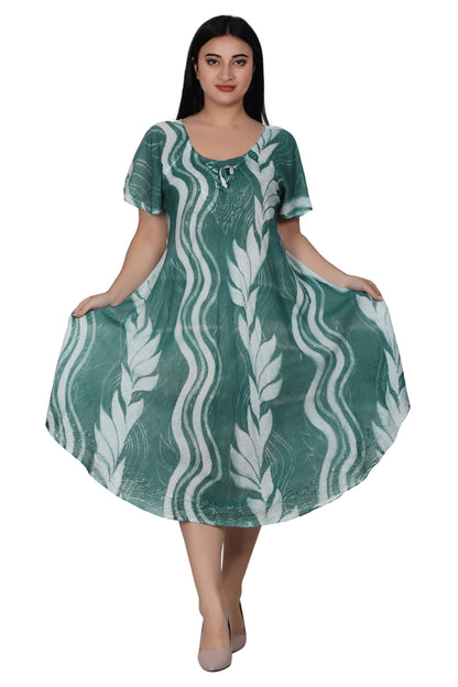 Wavy Tie Dye Dress 482164-SLVD
