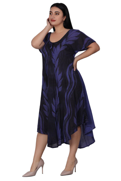 Wavy Tie Dye Dress 482164-SLVD