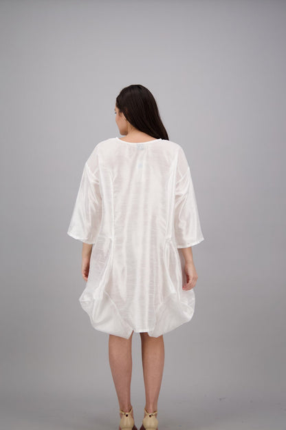 3/4 Sleeve Button Dress AD25014 - Advance Apparels Inc
