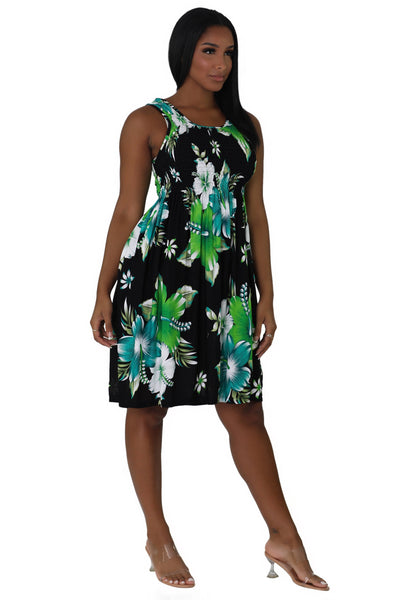 Floral Print Bali Inspired House Dress TH2094