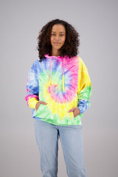 Adult's Tie-Dye Pullover Hoodie (2-XL) Cotton/Polyester Blend 9660