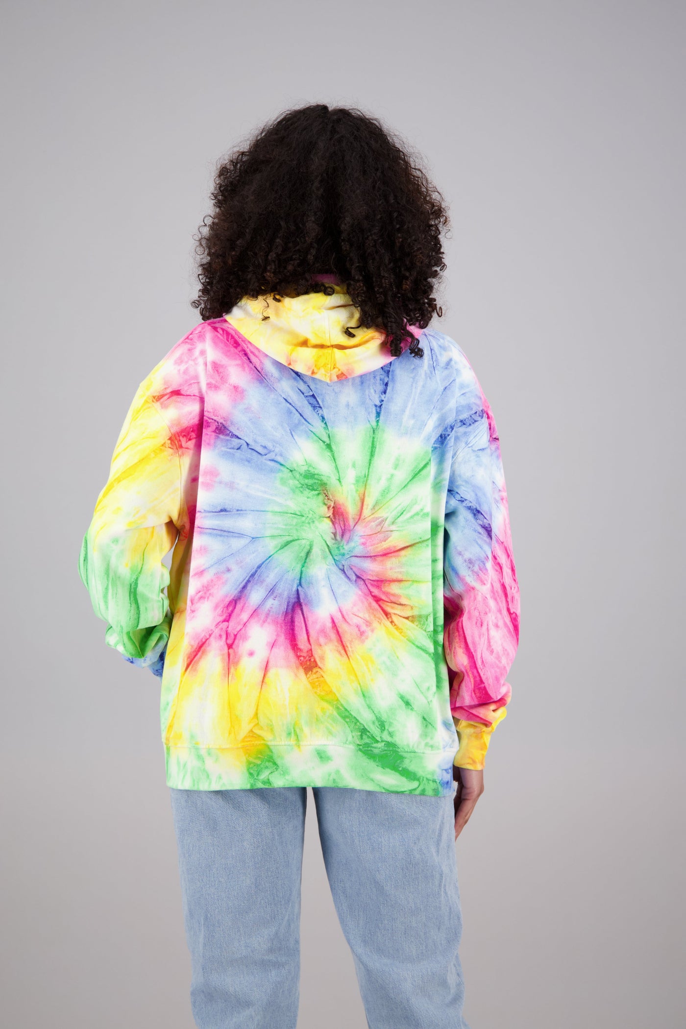 Adult's Tie-Dye Zip-Up Hoodie (2-XL) Cotton/Polyester Blend 9660
