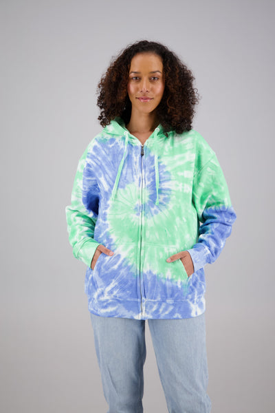 Adult's Tie-Dye Pullover Hoodie (2-XL) Cotton/Polyester Blend 9662