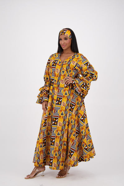 Bell Sleeve Wrap Dress 1624-249