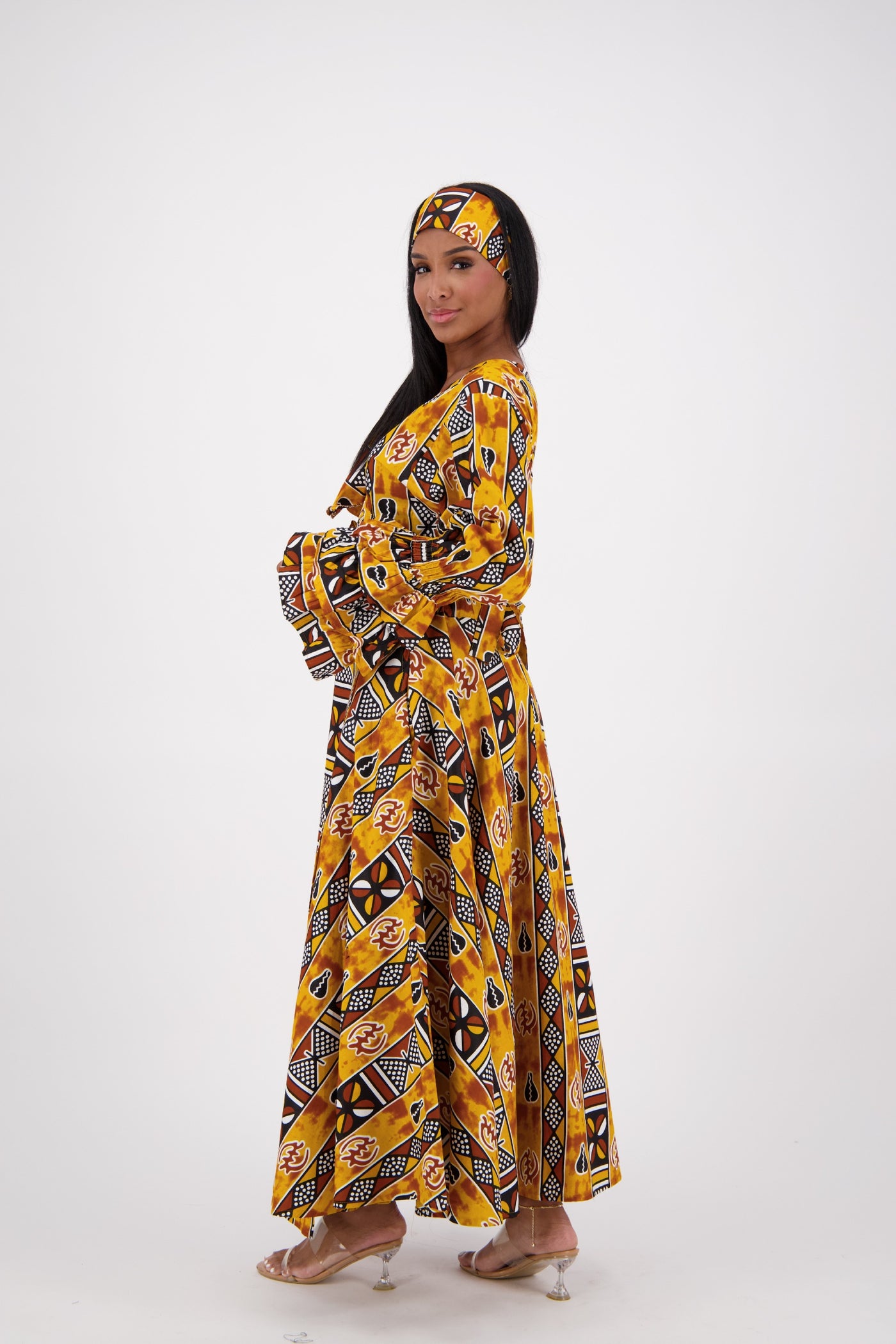 Bell Sleeve Wrap Dress 1624-249
