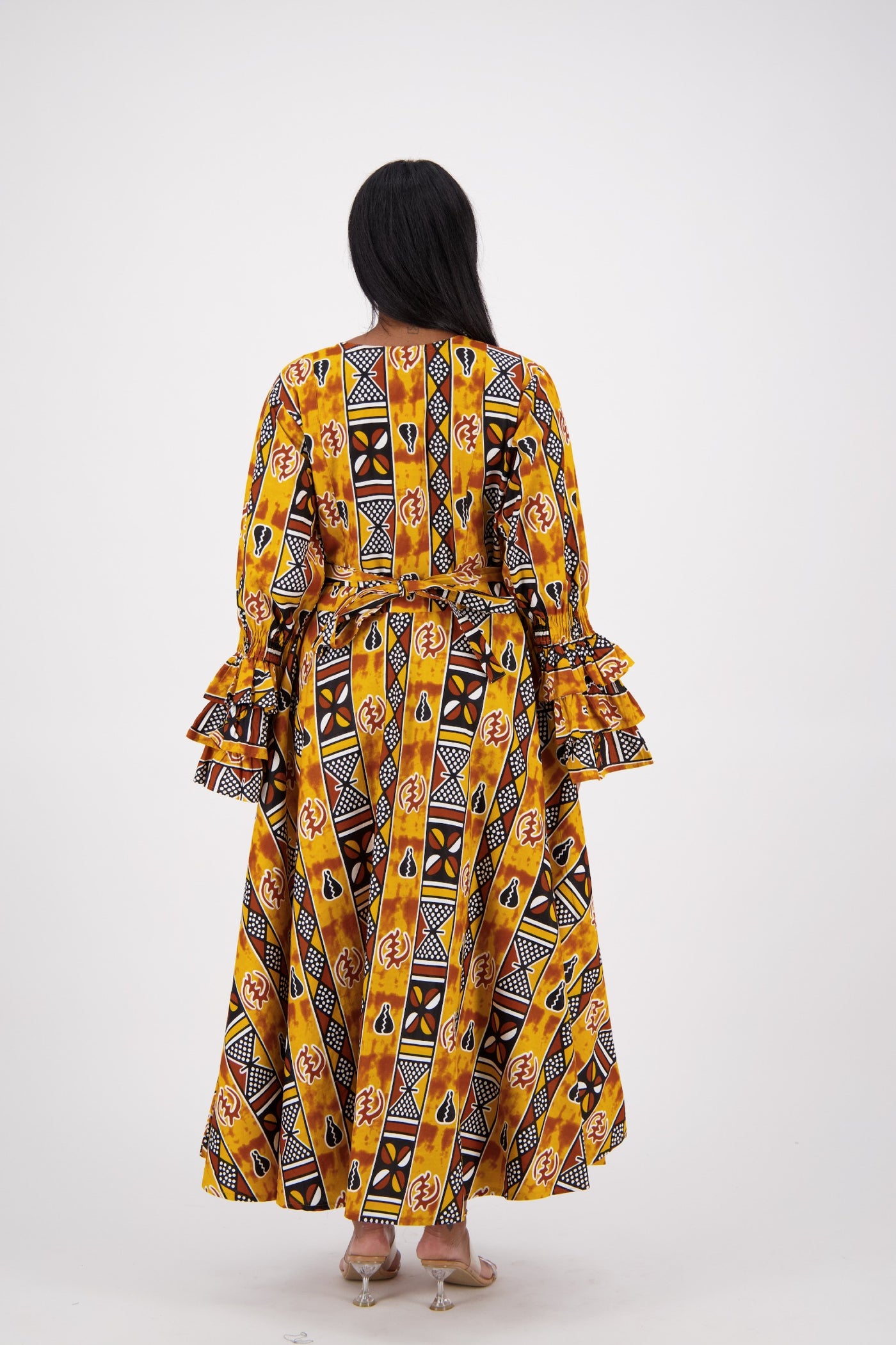 Bell Sleeve Wrap Dress 1624-249