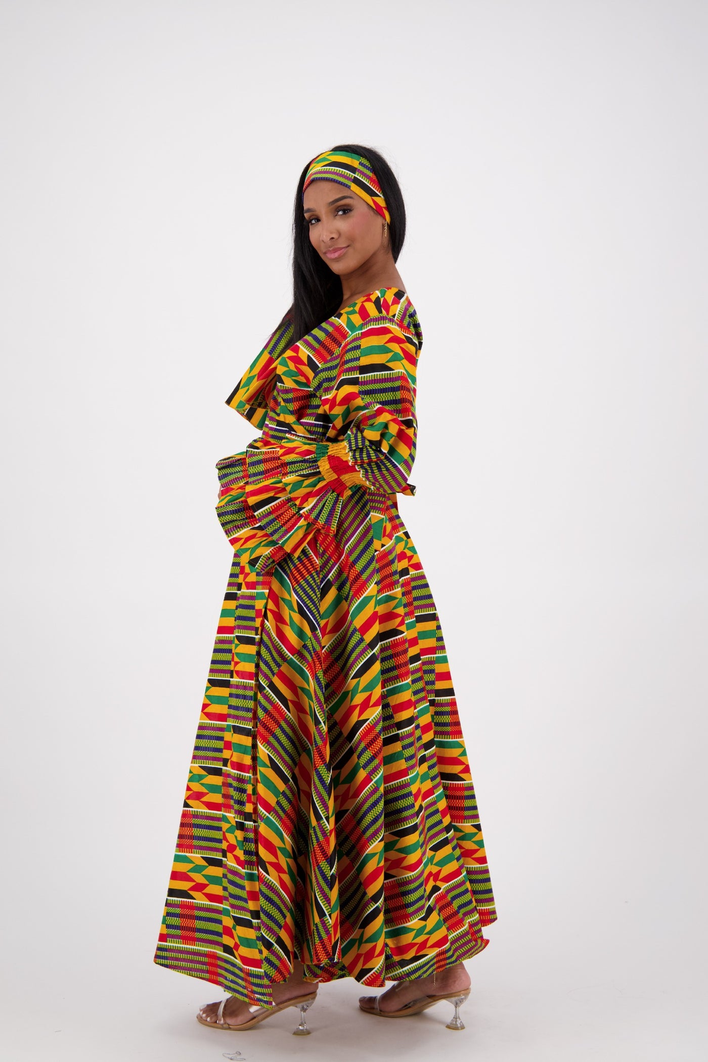 Bell Sleeve Wrap Dress 1624-213