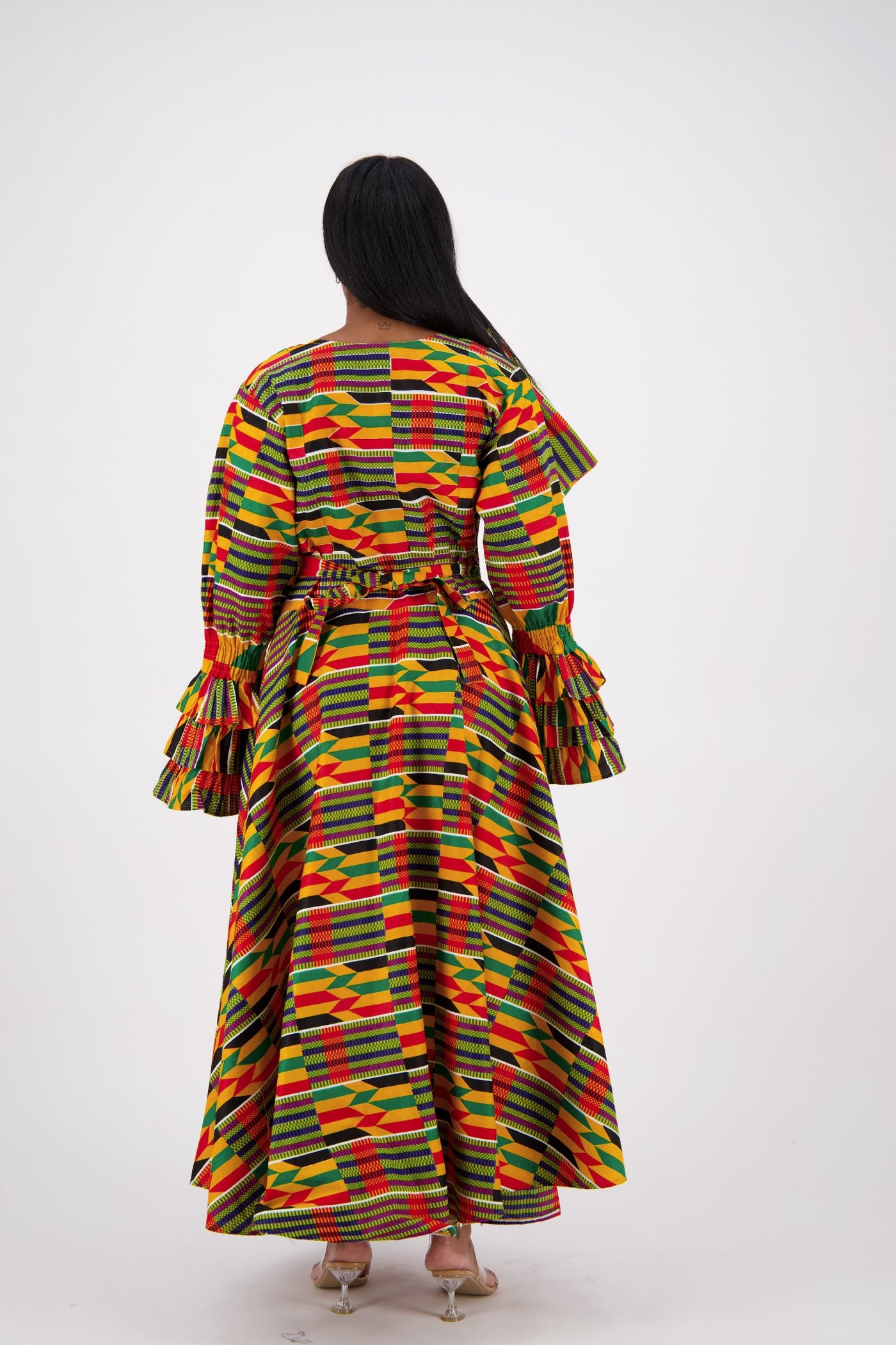 Bell Sleeve Wrap Dress 1624-213