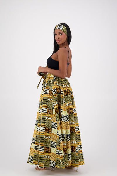 SIlk/Poly Blend Long Maxi Skirt 24317-B062