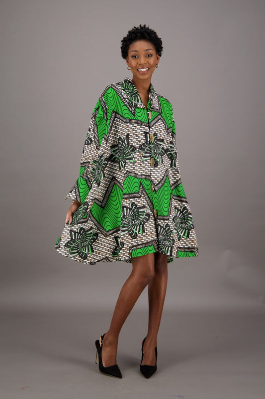 Emerald Essence Swing Dress AD-25040-255