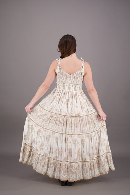 Golden Paisley Whisper Maxi 24909