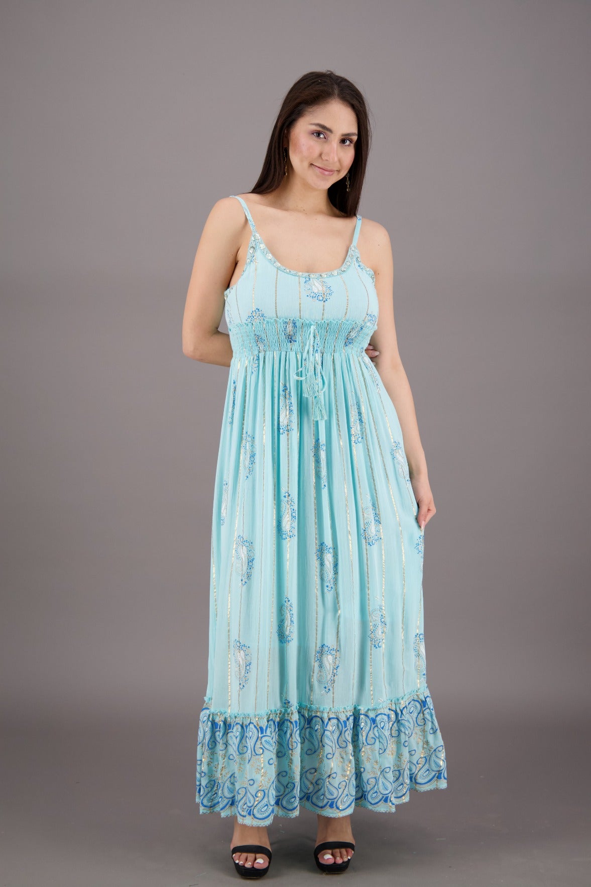 Bohemian Dresses | Ankle-Length Bridesmaid Gowns