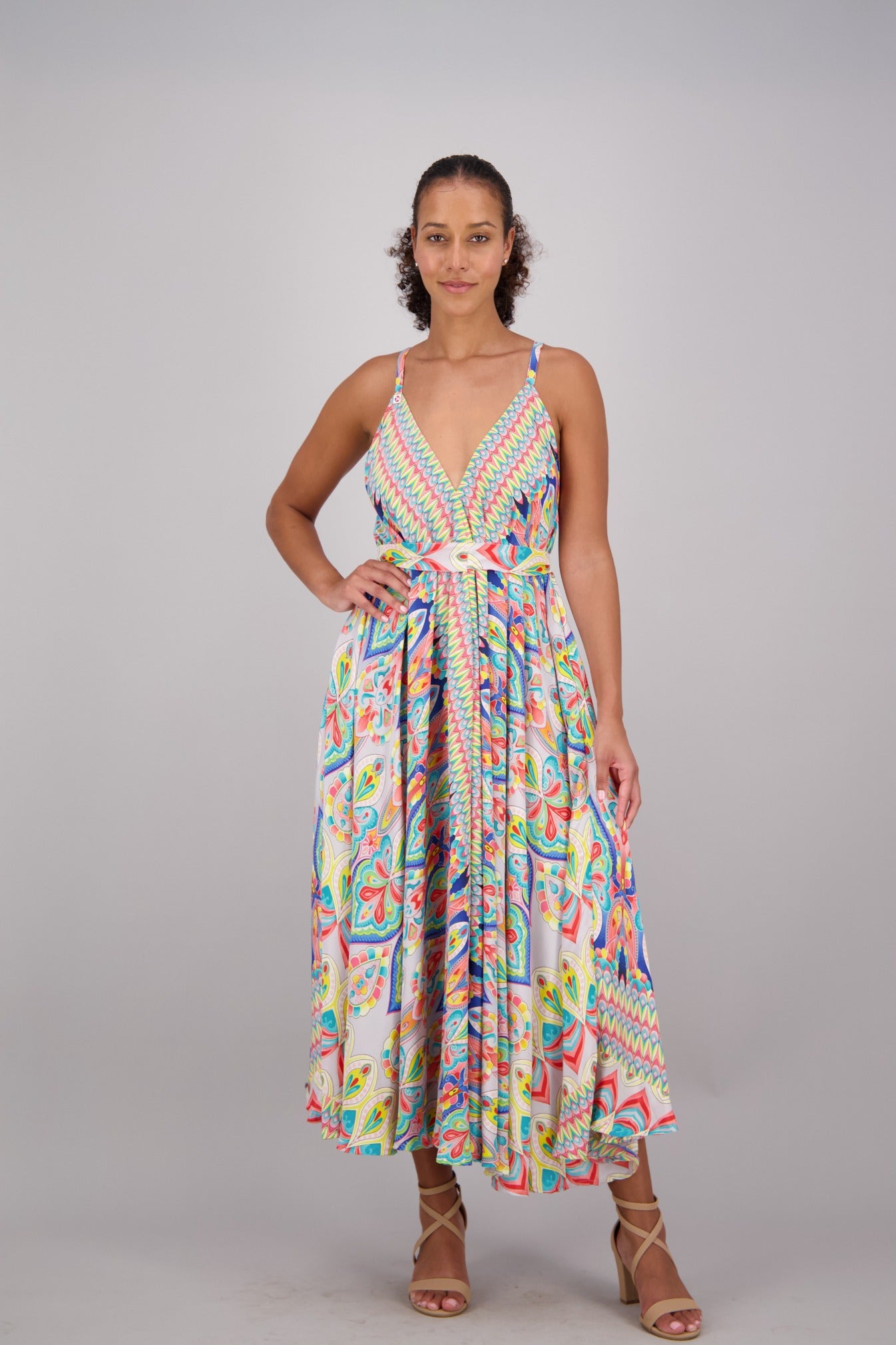 fitted lace wedding dress Kaleidoscope Print Silk Maxi Dress AB16071 fitted lace wedding dress Kaleidoscope Print Silk Maxi Dress AB16071