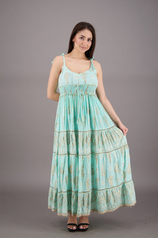 Golden Paisley Whisper Maxi 24909